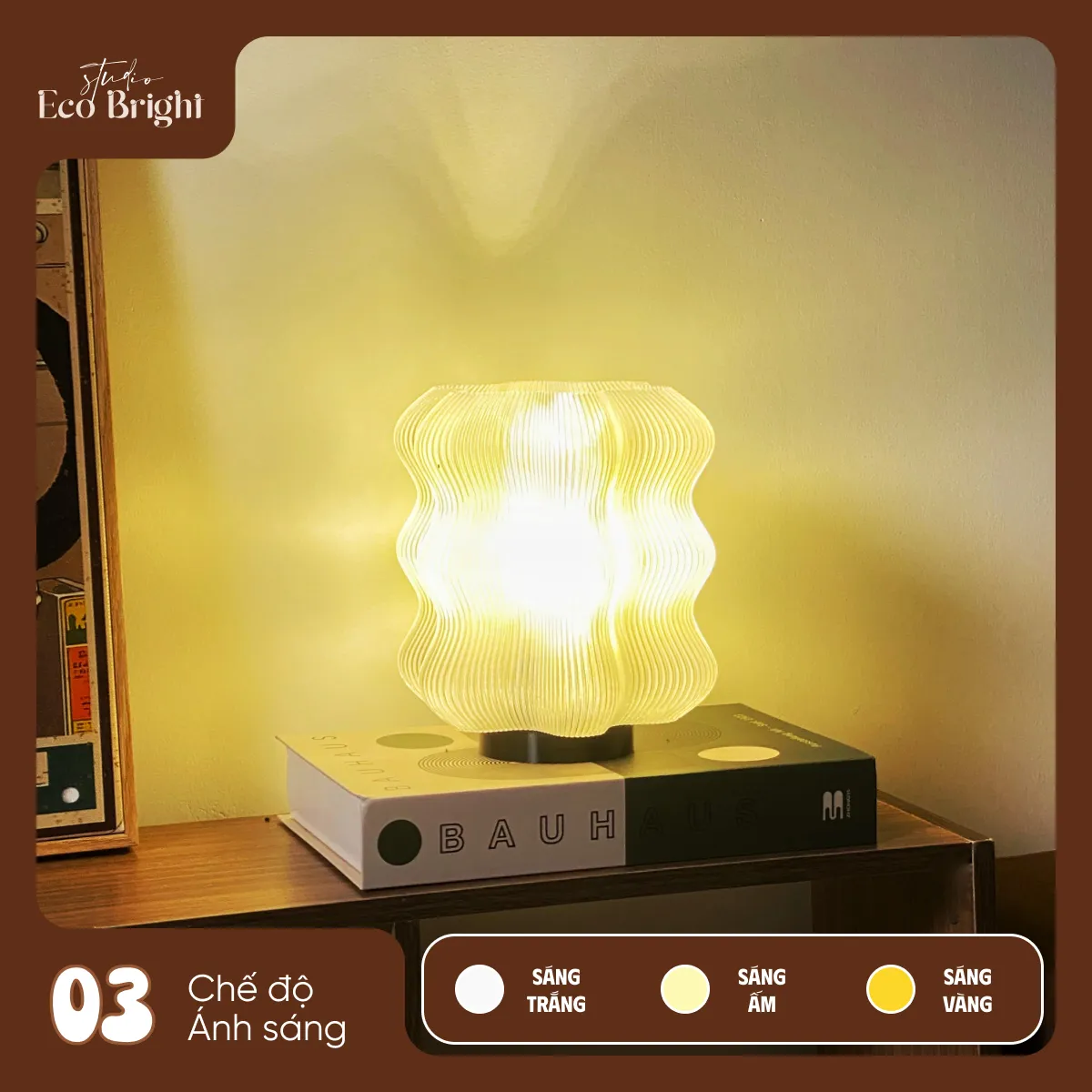 den-trang-tri-wavy-edge-goc-nghieng Đèn Trang Trí Wavy Edge Decor Góc Làm Việc - Ảnh 4